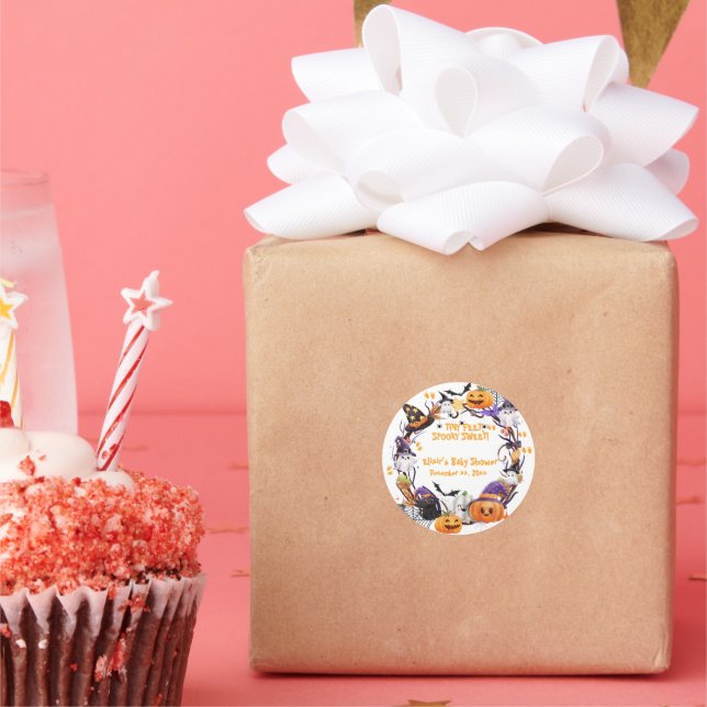 Adesivo Halloween Pés Minúsculos, Chá de fraldas Doce (Festa)