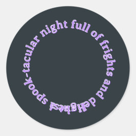 Adesivo Halloween Postcard