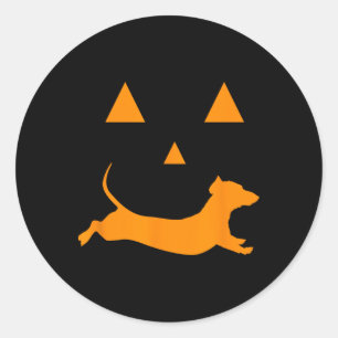 Adesivo Halloween Pumpkin Dachshund Jack-o-lantern Costume
