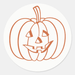 Adesivo Halloween Pumpkin Jack O Lanterna Stickers