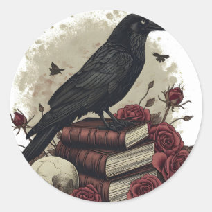 Adesivo Halloween Raven Crow