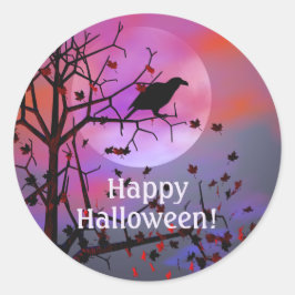 Adesivo Halloween Raven Night