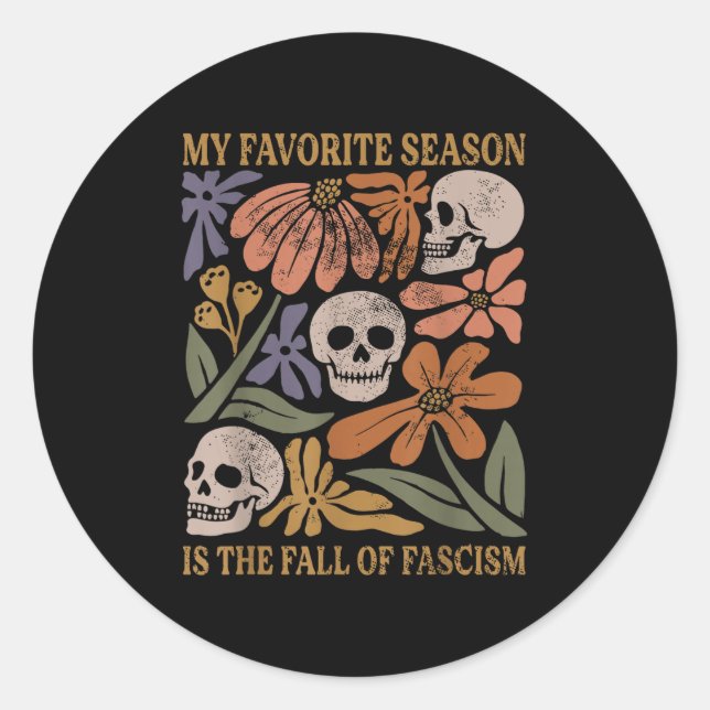 Adesivo Halloween Retro My Favorite Season Is The Fall Of  (Frente)