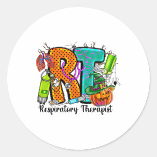 Adesivo Halloween Rt Terapêutica Respiratória Spooky Rt Pu