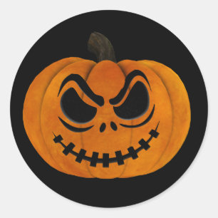 Adesivo Halloween Scary Jack O Lanterna Pumpkin Sticker