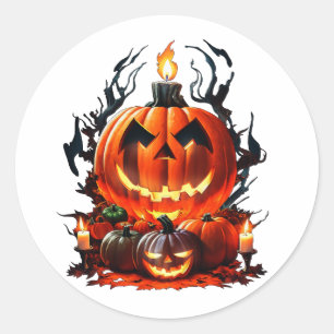 Adesivo Halloween Scary Pumpkin