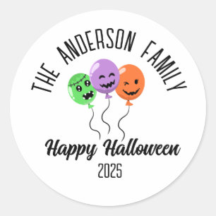 Adesivo Halloween Scary Pumpkin Balões Personalizados