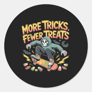 Adesivo Halloween Skateboard Tricks Skeleton Candy Youth