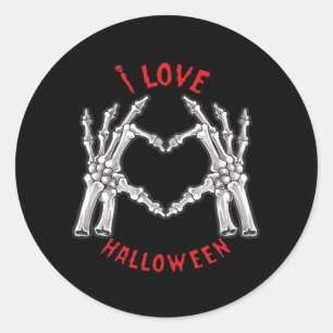 Adesivo Halloween Skeletal Mãos Coração Engraçado Dizendo