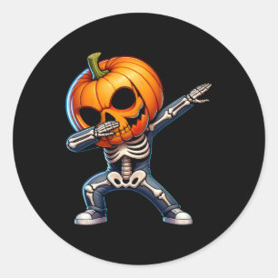 Adesivo Halloween Skeleton Boys Trick Treat Engraçado Pump