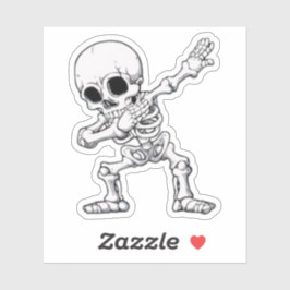 Adesivo Halloween Skeleton Dabbing