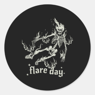 Adesivo Halloween Skeleton Flare Day Fibromialgia
