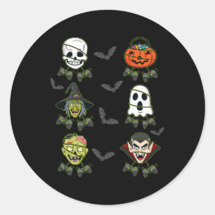 Adesivo Halloween Skeleton Gaming Bruxa Vampiro Zombie Boy