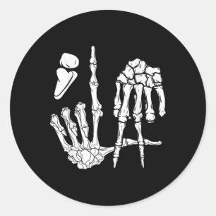 Adesivo Halloween Skeleton Hand Comma La Pontuation Kamal