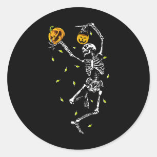Adesivo Halloween Skeleton Men Women Dance Skeleton Pumpk