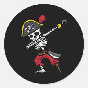 Adesivo Halloween Skeleton Pirate Dab Costume Boy Tod