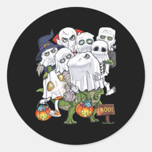 Adesivo Halloween Skeleton Zombie Andando Para Rex Funny P
