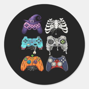 Adesivo Halloween Skeleton Zombie Controladoras de Jogos M