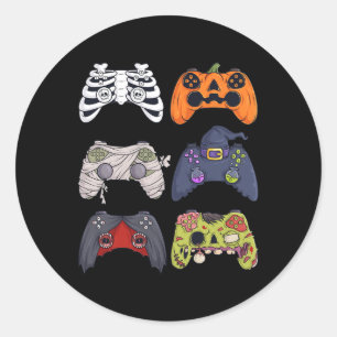 Adesivo Halloween Skeleton Zombie Controladoras de Jogos M