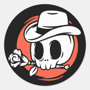Adesivo Halloween Skull