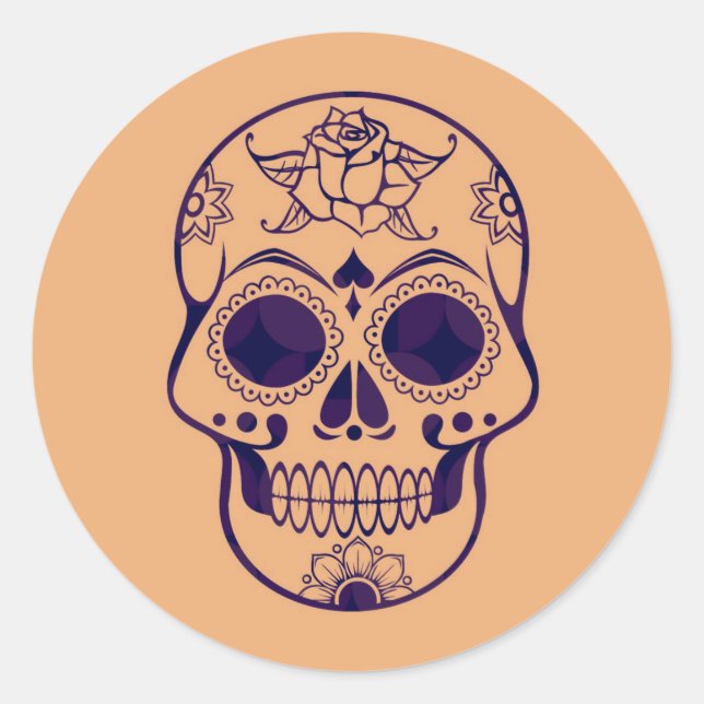 Adesivo Halloween Skull (Frente)