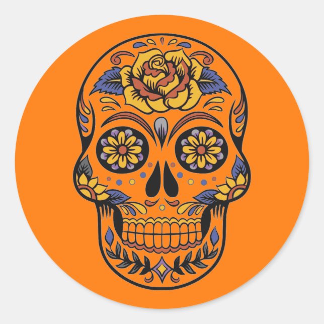 Adesivo Halloween Skull (Frente)