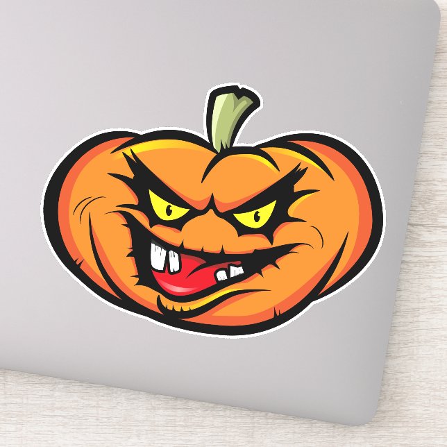 Adesivo Halloween Spooky Cabeça de Abóbora (Detalhe)