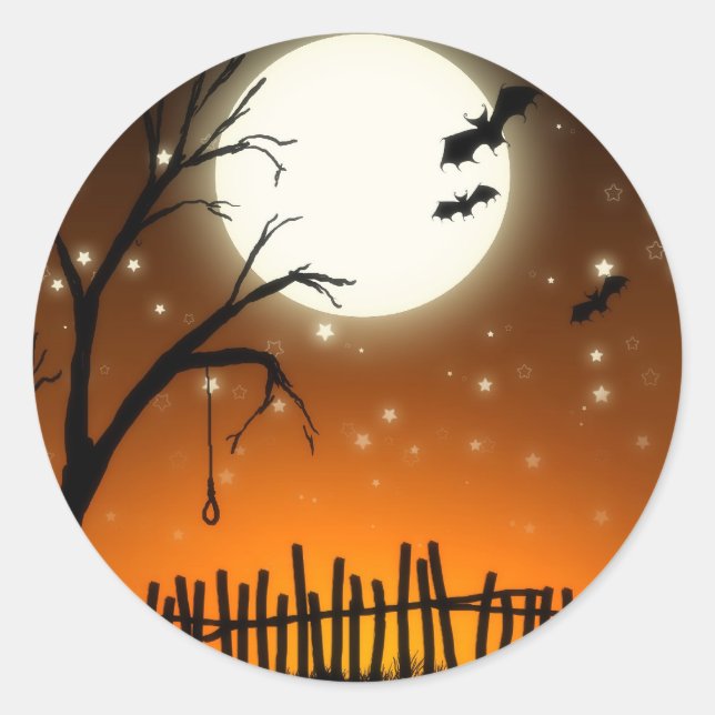Adesivo Halloween Spooky Silhouettes Sticker (Frente)