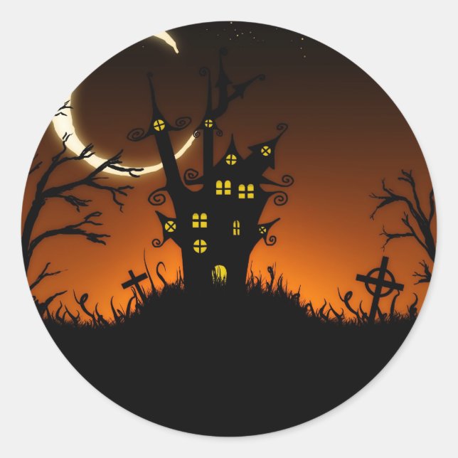 Adesivo Halloween Spooky Silhouettes Sticker (Frente)