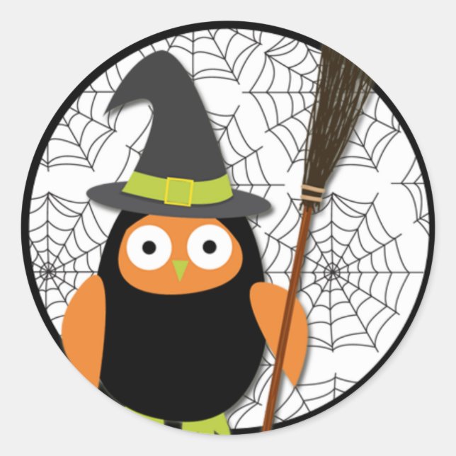 Adesivo Halloween Sticker - Coruja (Frente)