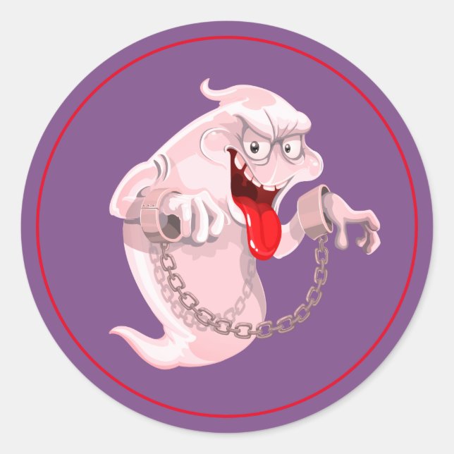 Adesivo Halloween Stickers-Ghost (Frente)