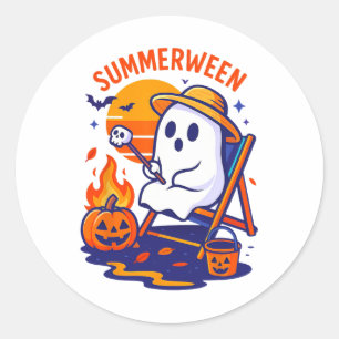 Adesivo Halloween Summer Ween Funny Boo Vacin Cos