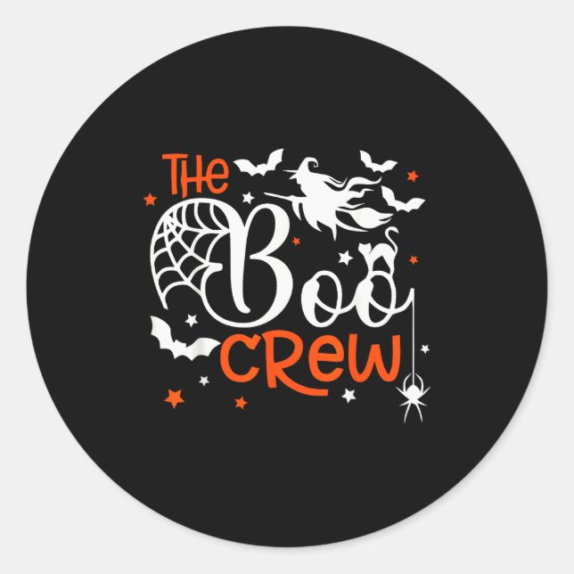 Adesivo Halloween The Boo Crew - Fun Soky Witch, Cat, Bat  (Frente)