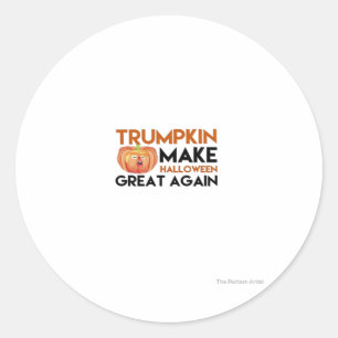 Adesivo Halloween Trumpkin Funny - Clássica Maga Costume D