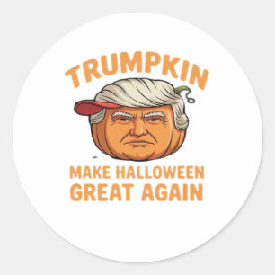 Adesivo Halloween Trumpkin - Paródia assustadora citação p