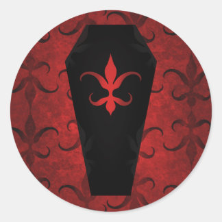 Adesivo Halloween, um caixão egoísta e egoísta,