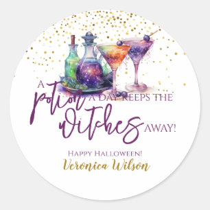 Adesivo Halloween Uma Poção Por Dia Engraçado