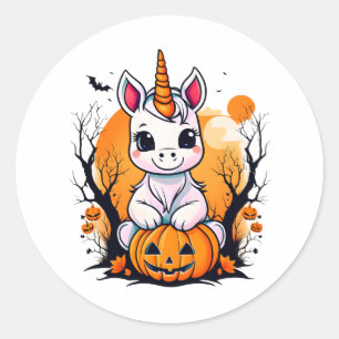 Adesivo Halloween Unicorn