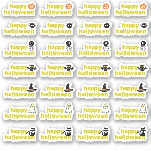 Adesivo Halloween Vampire Bat Spider Web Skull Hat (Frente)