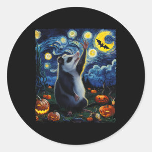 Adesivo Halloween Van Gogh' Starry Night Ogambm Pumpkins