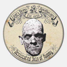 Adesivo Halloween Vintage Apothecary Skin of Mummy