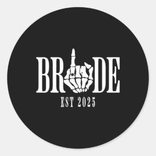 Adesivo Halloween Wedde Bride Groom Skelorette
