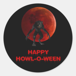 Adesivo Halloween Werewolf Lycan Red Sangue Lâmina