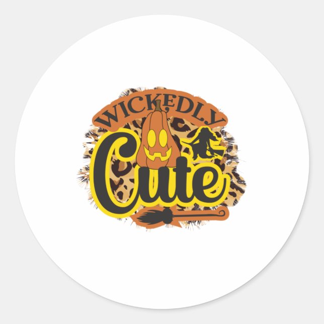 Adesivo Halloween Wicktly Cute (Frente)