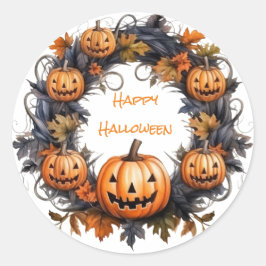 Adesivo Halloween Wreath Happy Halloween