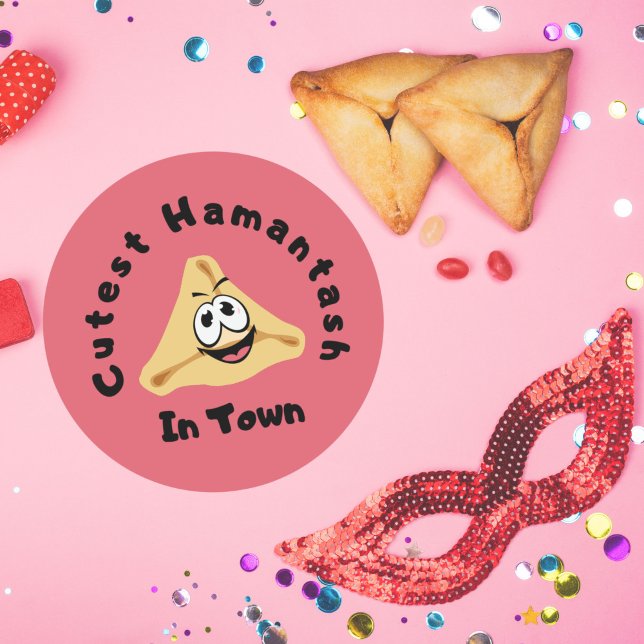Adesivo Hamantash Mais Cutest Na Cidade De Hamantaschen Pu (Criador carregado)