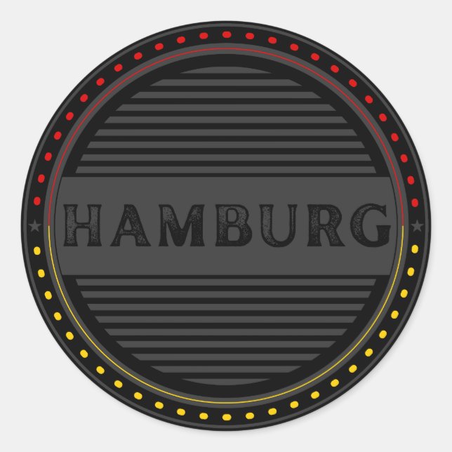 Adesivo Hamburg City Pride Emblem – German Identity (Frente)