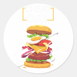 Adesivo Hamburger Lover Gift Fast Comida Gym Workout Cheat