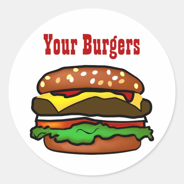 Adesivo Hamburger Sticker (Frente)