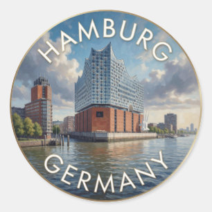 Adesivo Hamburgo Alemanha Elbphilharmonie Cena do Rio